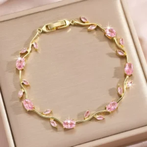 Inites Crystal, Stainless Steel Diamond, Crystal, Zircon Gold