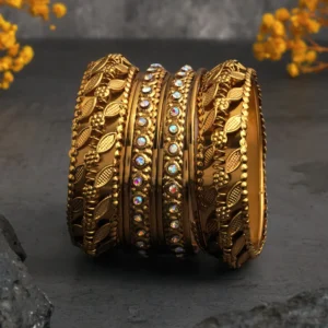 Zebron Jewels Metal Bangle Set (Pack of 2)