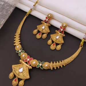 kuldevi Brass Gold-plated Gold Jewel Set