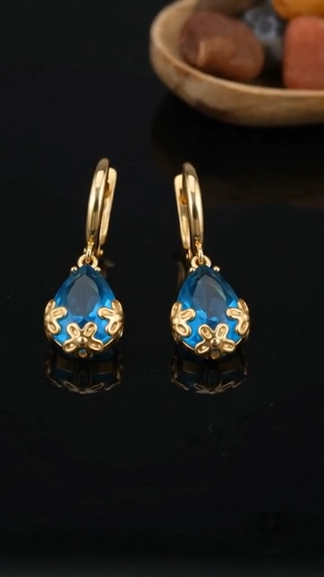 MANSI ENTERPRISE Brass Gold-plated Gold, Green Jewel Set